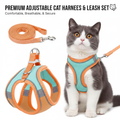 Cat Harness with Leash Adjustable Comfortable