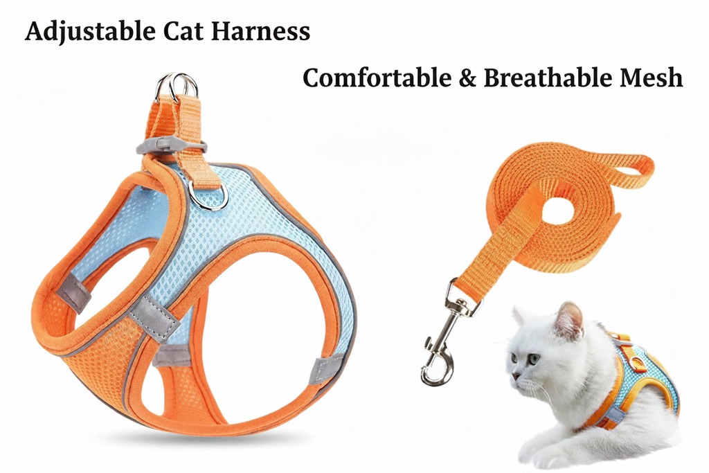 Cat Harness with Leash Adjustable Comfortable