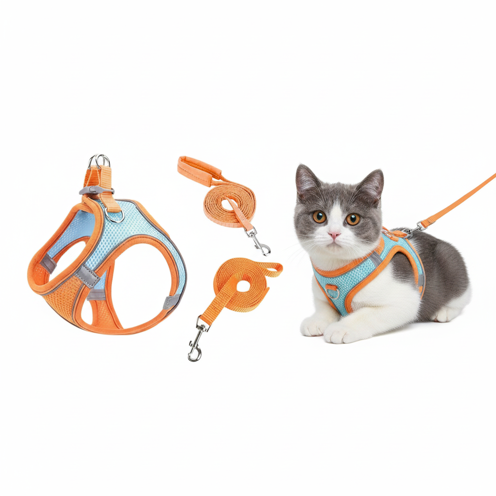 Cat Harness with Leash Adjustable Comfortable