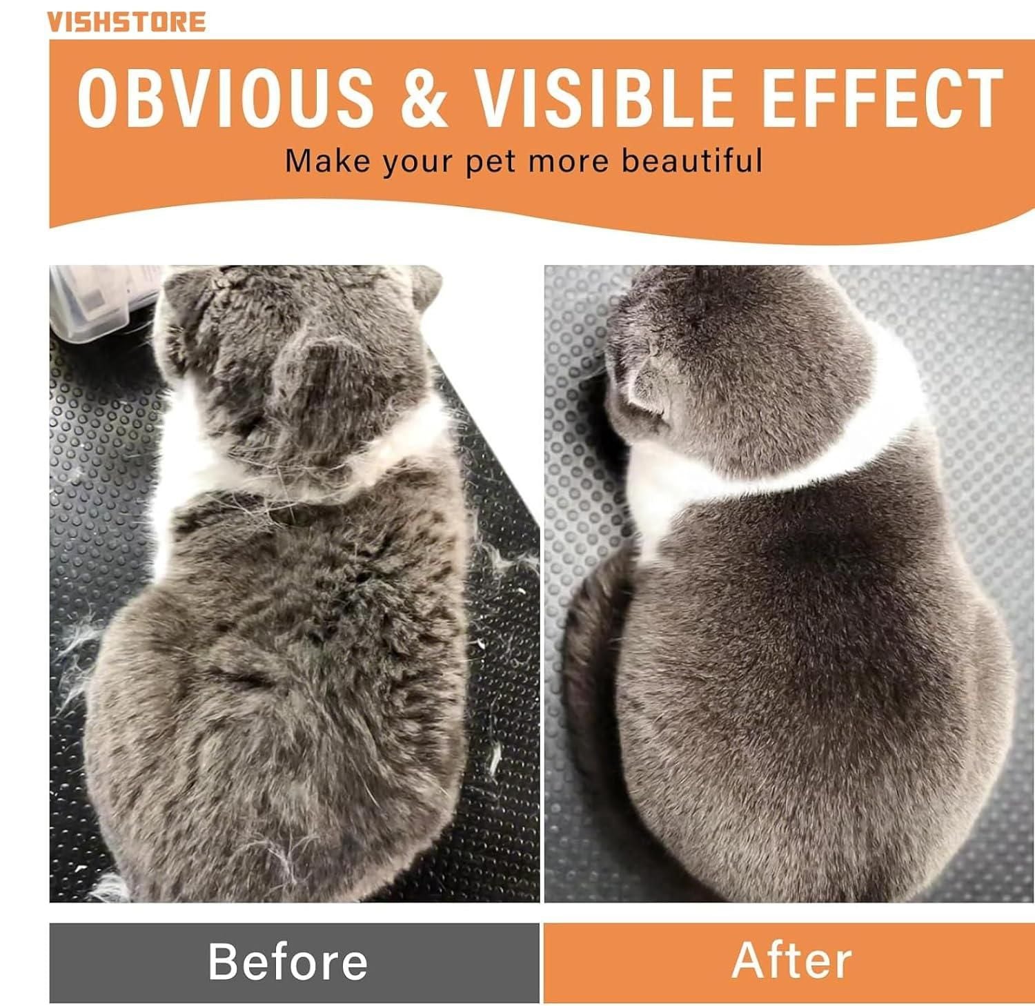 Close-up of a hand touching the soft, high-quality silicone bristles of the pet steam brush, with visible steam, emphasizing its "Comfortable & Soft Touch" for pets